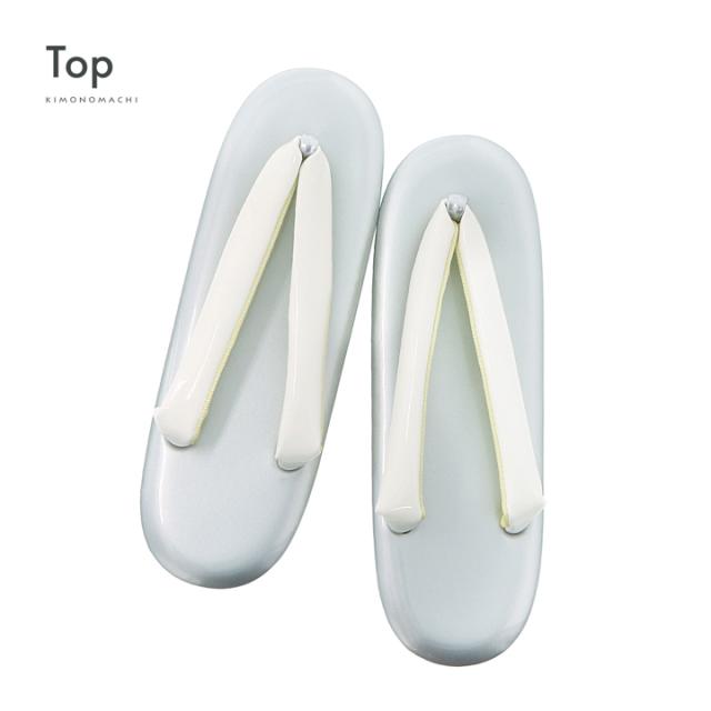 振袖 草履 バッグ 成人式「銀×白」Fサイズ レディース 振袖用草履バッグセット エナメル 無地 振袖 草履 バッグ【メール便不可】