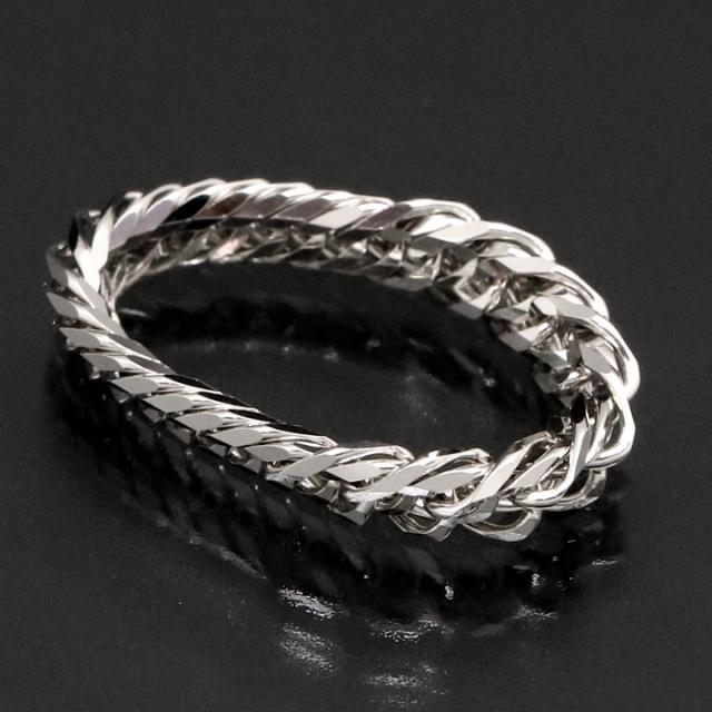 Pt850 12メンT喜平リング約3g プラチナ約17号