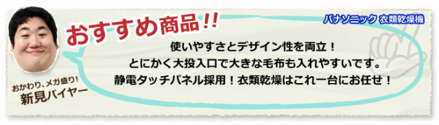 パナソニック 衣類乾燥機 NH-D605-W ホワイト 乾燥容量 6.0kg Panasonic