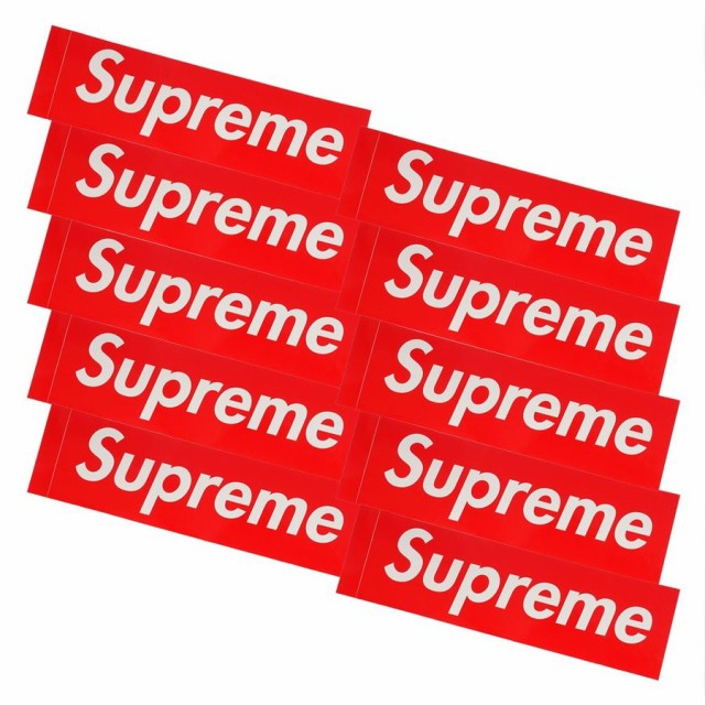 新品 シュプリーム SUPREME Box Logo Sticker 10枚セット RED レッド