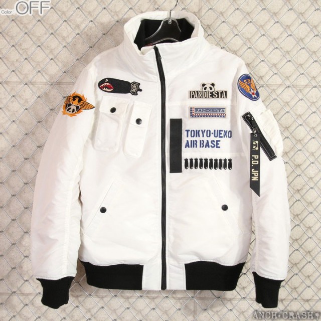 新作登場限定SALE PANDIESTA ジャケットの通販はau PAY マーケット - 4400円以上のご注文で送料無料★ANCH CRASHアンククラッシュ|商品ロットナ パンディエスタ バトルパンダ ミリタリーブルゾン(539873)刺繍 ワッペン 格安限定品