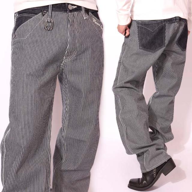 VANSON（バンソン）ブッシュパンツ　フリスコスタイル　ヒッコリー　34インチ VANSON（バンソン）ブッシュパンツ フリスコスタイル ヒッコリー