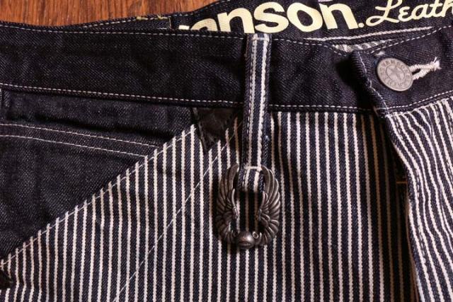 VANSON(バンソン)☆ヒッコリー デニム パンツ(NVBL-404) アメカジ