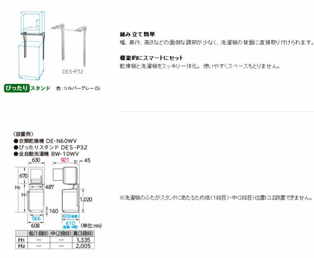 激安単価で 在庫僅少 日立 衣類乾燥機用 ぴったりスタンド 直付け方式 Des P32 S 楽天市場 Cerqualandi It 激安単価で 在庫僅少 日立 衣類乾燥機用 ぴったりスタンド 直付け方式 Des P32 S 楽天市場 Cerqualandi It