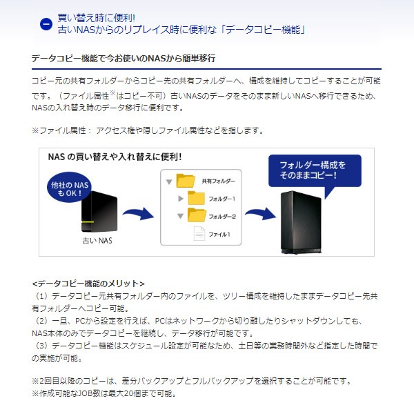 ＩＯデータ デュアルコアCPU搭載 ネットワーク接続ハードディスク（NAS