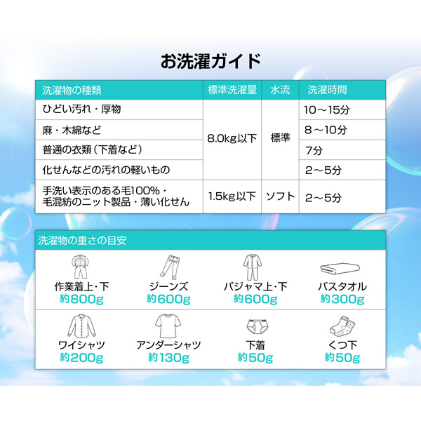 【メーカー直送】洗濯機 maxzen マクスゼン 8.0kg 二槽式洗濯機 JW80KS01