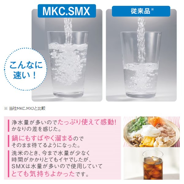 トレビーノ 浄水器 カートリッジ 2個入  時短\u0026高除去タイプ MKC.SMX2