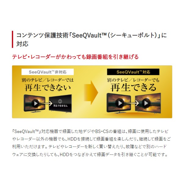 外付けHDD 8TB バッファロー SeeQVault対応 ハードディスク HD-SQS8U3-A