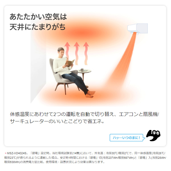 エアコン 10畳 三菱電機 ズバ暖霧ヶ峰 XDシリーズ 単相100V 2.8kw ルームエアコン ピュアホワイト 寒冷地向け MSZ-XD2824S-W