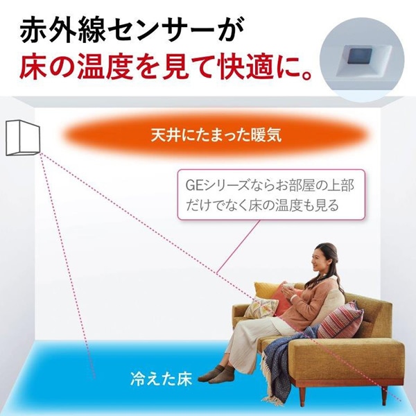 在庫僅少　エアコン 標準工事費込 霧ヶ峰 12畳 三菱電機 GEシリーズ 単相100V 3.6kw ルームエアコン ピュアホワイト 熱中症対策 MSZ-GE3624-W