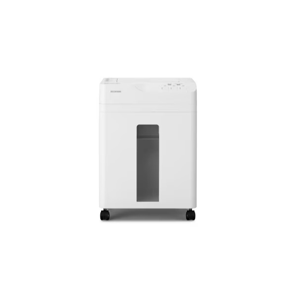 シュレッダー アイリスオーヤマ オートフィードシュレッダー クロスカット 自動細断60枚 18.5L キャスター付き ホワイト AFSB60C-W