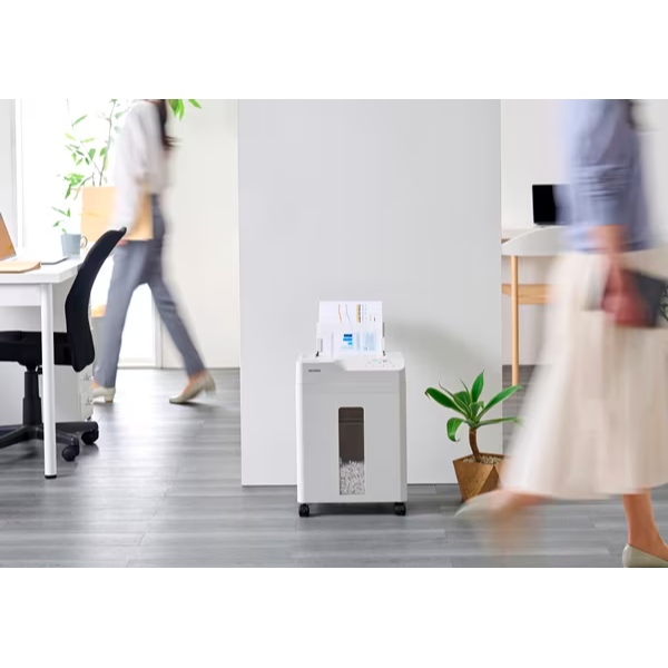 シュレッダー アイリスオーヤマ オートフィードシュレッダー クロスカット 自動細断60枚 18.5L キャスター付き ホワイト AFSB60C-W