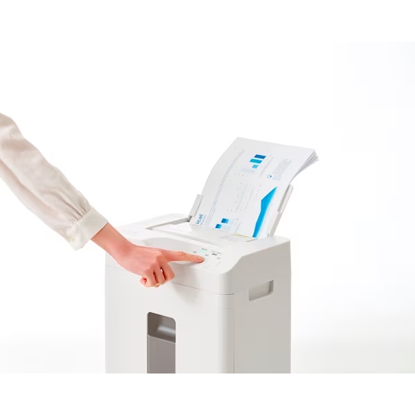 シュレッダー アイリスオーヤマ オートフィードシュレッダー クロスカット 自動細断60枚 18.5L キャスター付き ホワイト AFSB60C-W