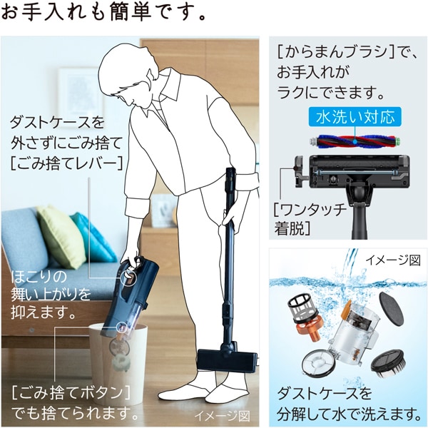 在庫あり　掃除機 日立 コードレススティッククリーナー パワーブーストサイクロン サイクロン式 1.6kg サテンブラック PV-BH900SM-K