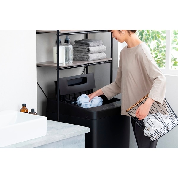 洗濯機 【京都は標準設置込み】IAW-T504-B アイリスオーヤマ 5.0kg 全自動洗濯機 縦型 ブラック 部屋干しモード搭載 コンパクト