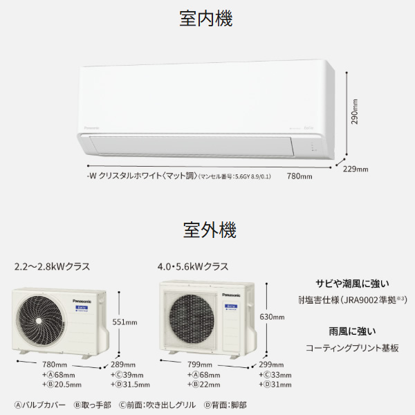 【標準工事込】エアコン パナソニック CS-285DN-W ルームエアコン Eolia エオリア Nシリーズ 10畳 2.8kW 単相100V ホワイト