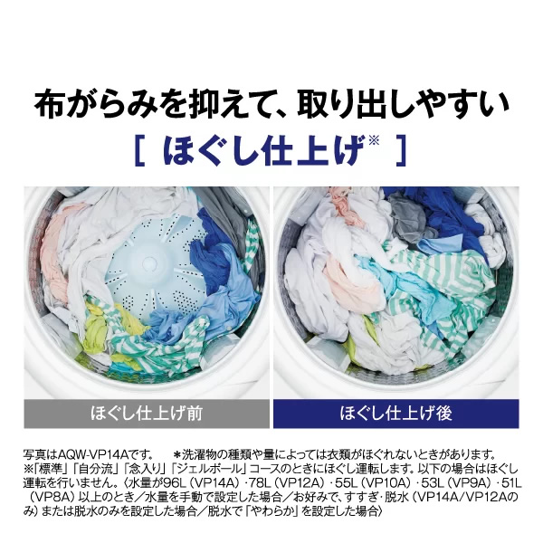 全自動洗濯機 【標準設置費込み】 AQUA アクア 14.0kg ホワイト VPシリーズ AQW-VP14A-W　ぎおん
