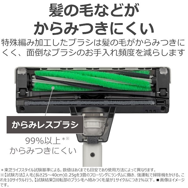 東芝 掃除機 コードレススティッククリーナー トルネオコードレス TORNEO cordless サイクロン式 1.0kg シフォンベージュ VC-CLW34(C)