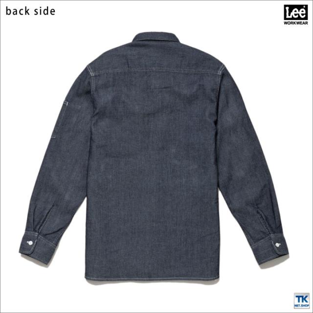 Lee 長袖シャツ メンズワークシャツ WORKWEAR ヒッコリー インディゴ リー WORK SHIRTS ボンマックス bm-lws46001 Lee 長袖シャツ メンズワークシャツ WORKWEAR ヒッコリー インディゴ