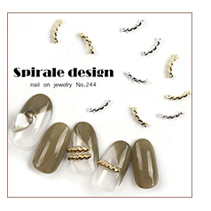 ネイルオンジュエリー【244】スピラーレデザイン