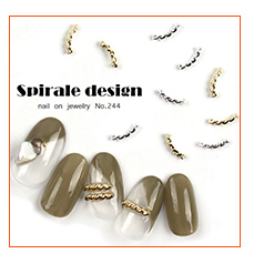 ネイルオンジュエリー【244】スピラーレデザイン