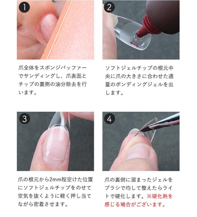 【エクステンション】SOFT GEL TIPS【1】コフィン使い方