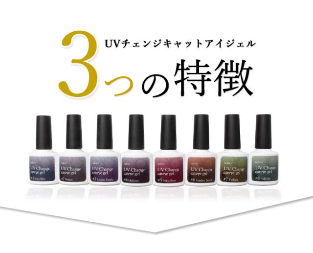 UVチェンジキャットアイジェル全色セット詳細画像