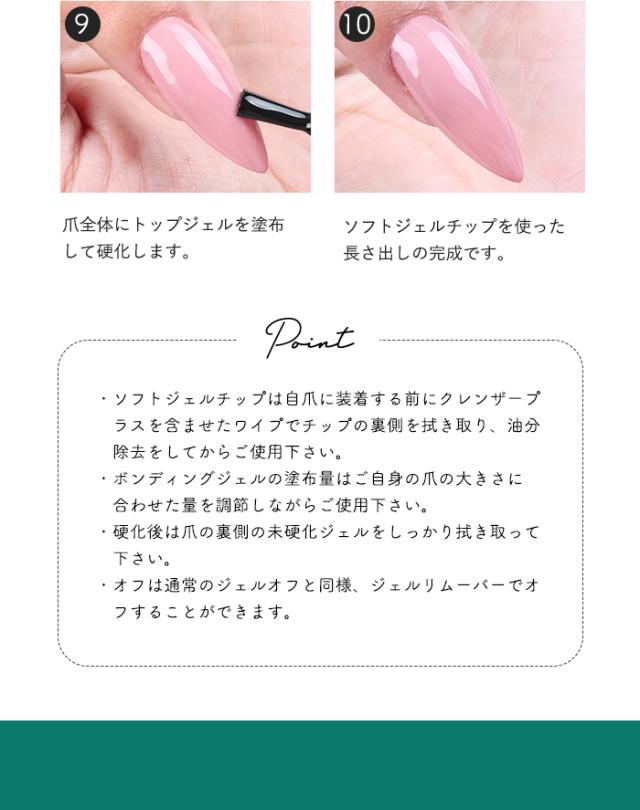 【エクステンション】SOFT GEL TIPS【2】ミディアムコフィン使い方