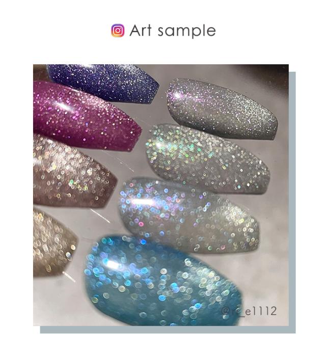 ギャラクシーマグネットジェルアートサンプル