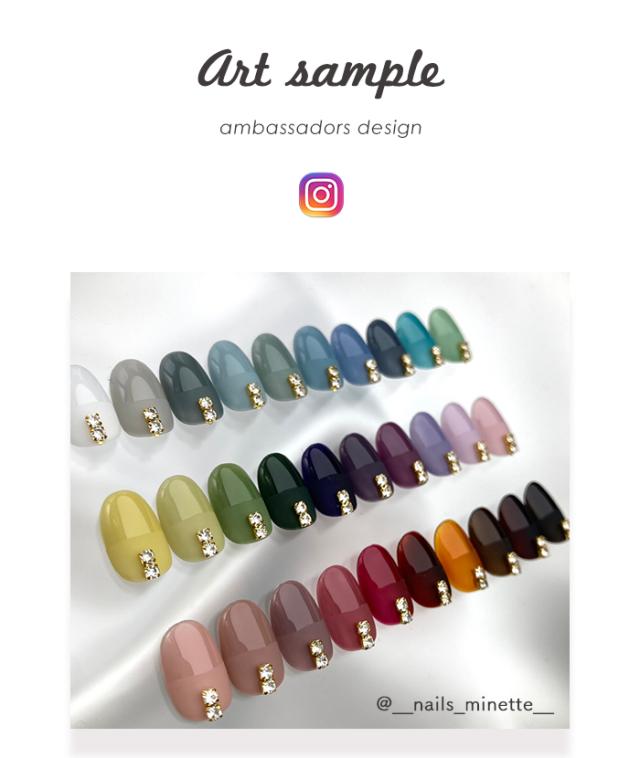 チアジェルポリッシュアートサンプル