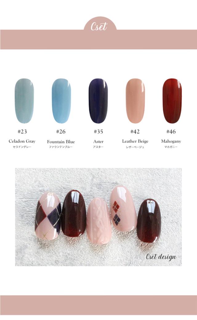 チアジェルポリッシュおすすめ5色セットバリエーション