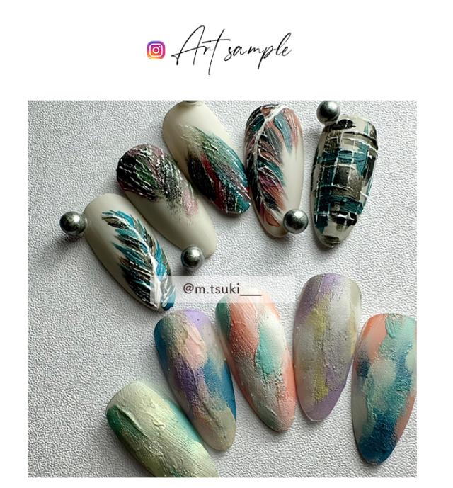 キャンバスジェルダークサンプル