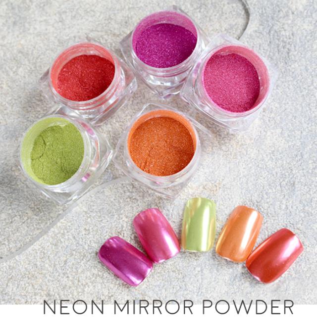 ネオンミラーパウダー5色セット商品説明
