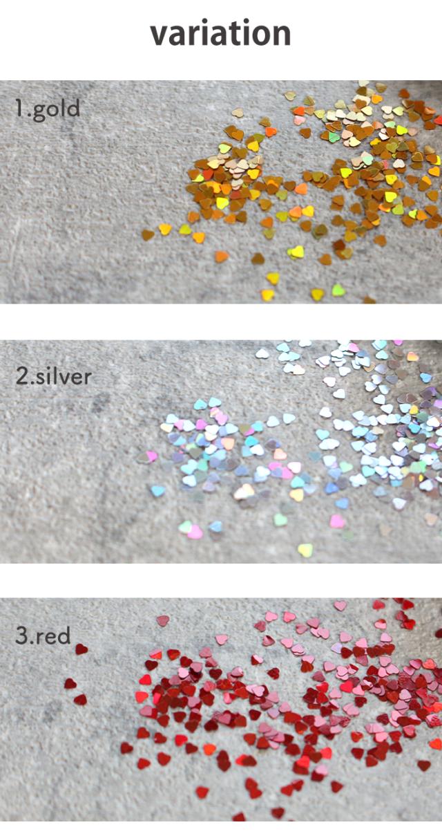 ミニハートホログラムバリエーション