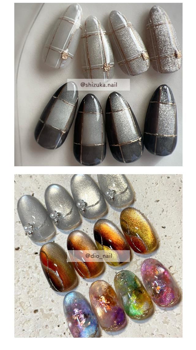 クリスタルマグネットジェルアートサンプル