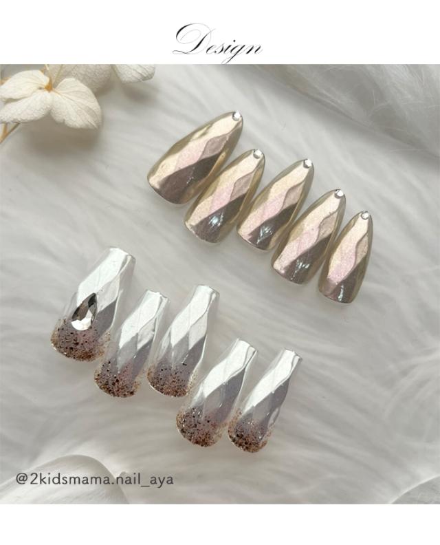 ランバスカットネイルチップ デザインアート