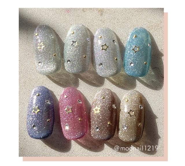 ギャラクシーマグネットジェルアートサンプル