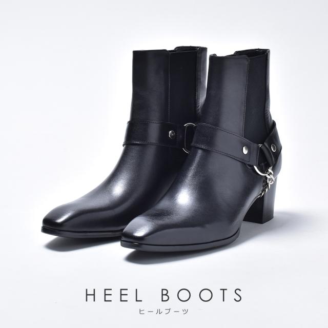 冬新作 新作 endevice ヒールブーツ サイドゴアブーツ 3E 牛革 本革 日本 高級感 個性的 厚底 ヒール 脚長効果 足長 V系 ブラック ホワイト 靴 シューズ ブーツ メンズ 紳士 エンデヴァイス ブランド 送料無料 elb660-2_1.jpg