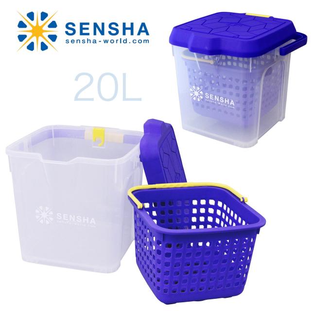 洗車バケツ 踏み台バケツ 多機能バケツ SENSHAバケツ 20Lバケツ 洗車用品 収納 耐荷重100kg バケツ
