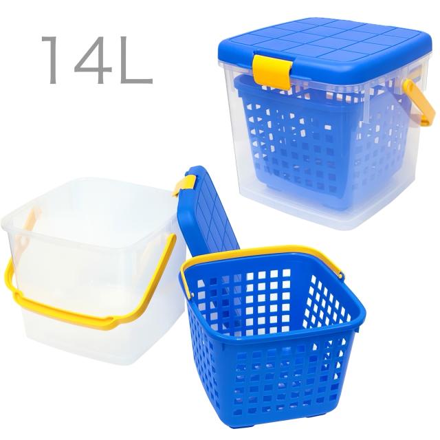 洗車バケツ 踏み台バケツ 多機能バケツ SENSHA 14Lバケツ 洗車用品 収納 耐荷重100kg バケツ