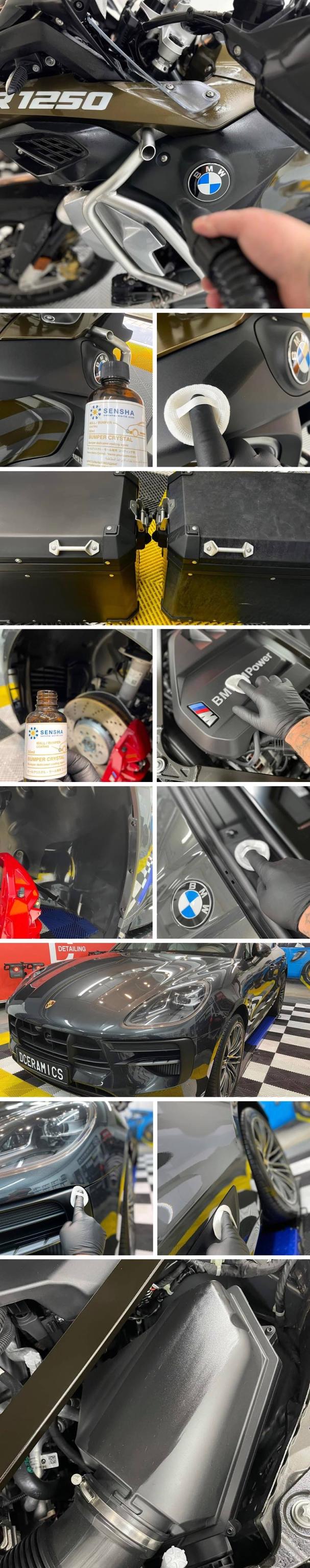 未塗装樹脂コーティング 無塗装 コーティング剤 樹脂パーツ 未塗装バンパー 洗車用品 モールクリスタル 洗車の王国 SENSHA