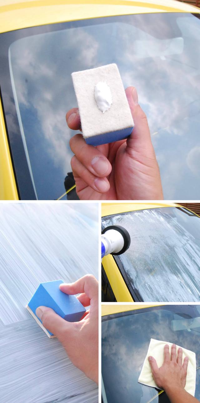 ガラスクリーナー ウォータースポット除去剤 スケール除去剤 輪じみ ウロコ除去剤 グラスポリッシュ 洗車の王国 SENSHA