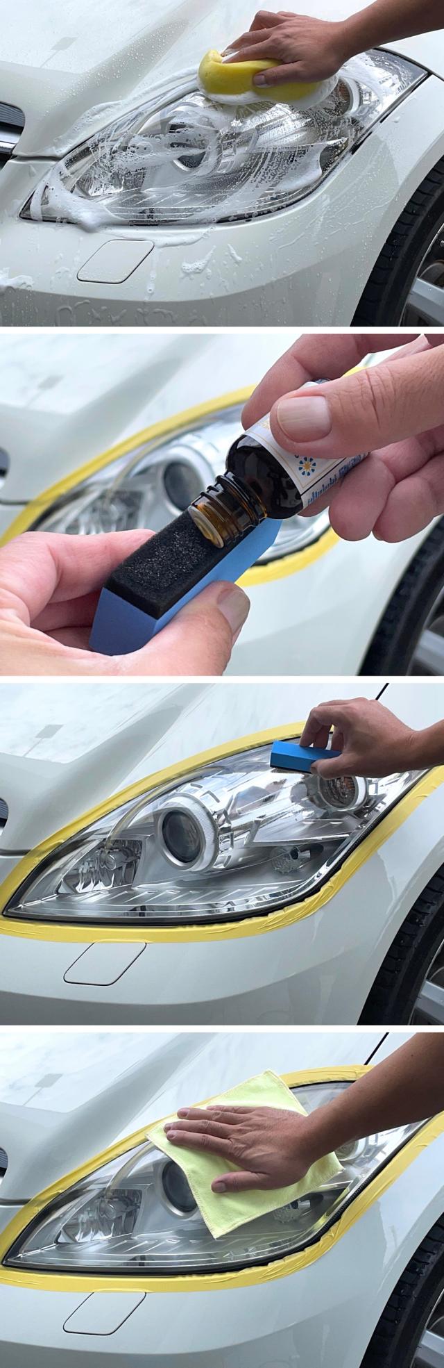 ヘッドライト コーティング剤 ガラスコーティング剤 曇り 黄ばみ 洗車用品 洗車