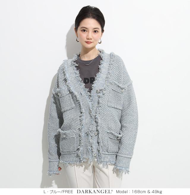 MAX1,500円OFFクーポン配布中！ツイード ジャケット レディース 鹿の子