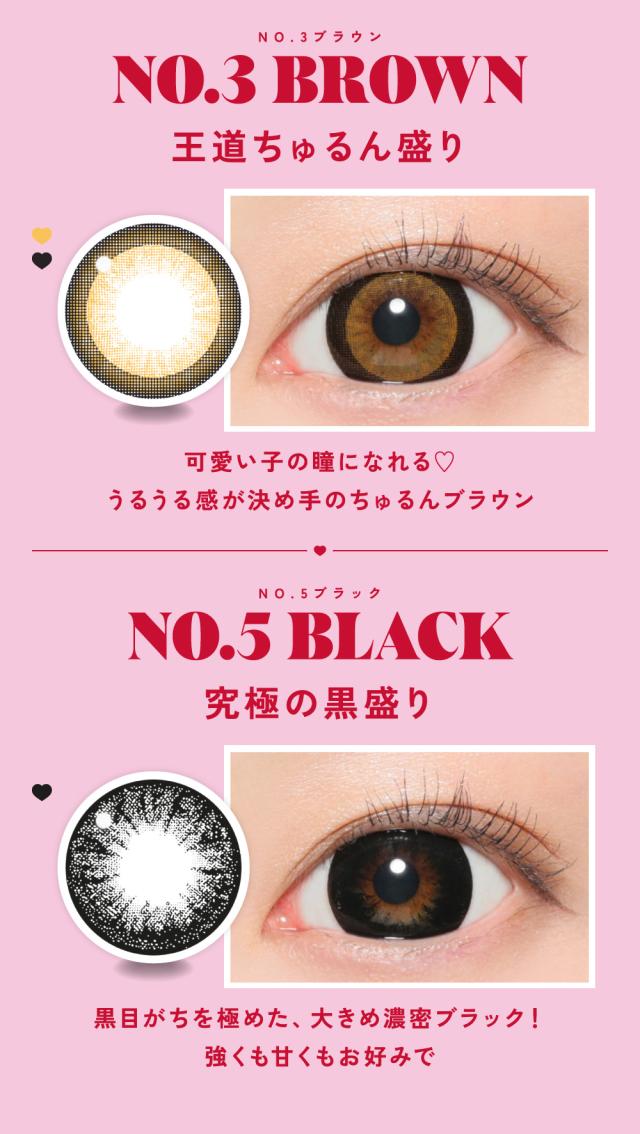NO.3ブラウン・NO.5ブラック