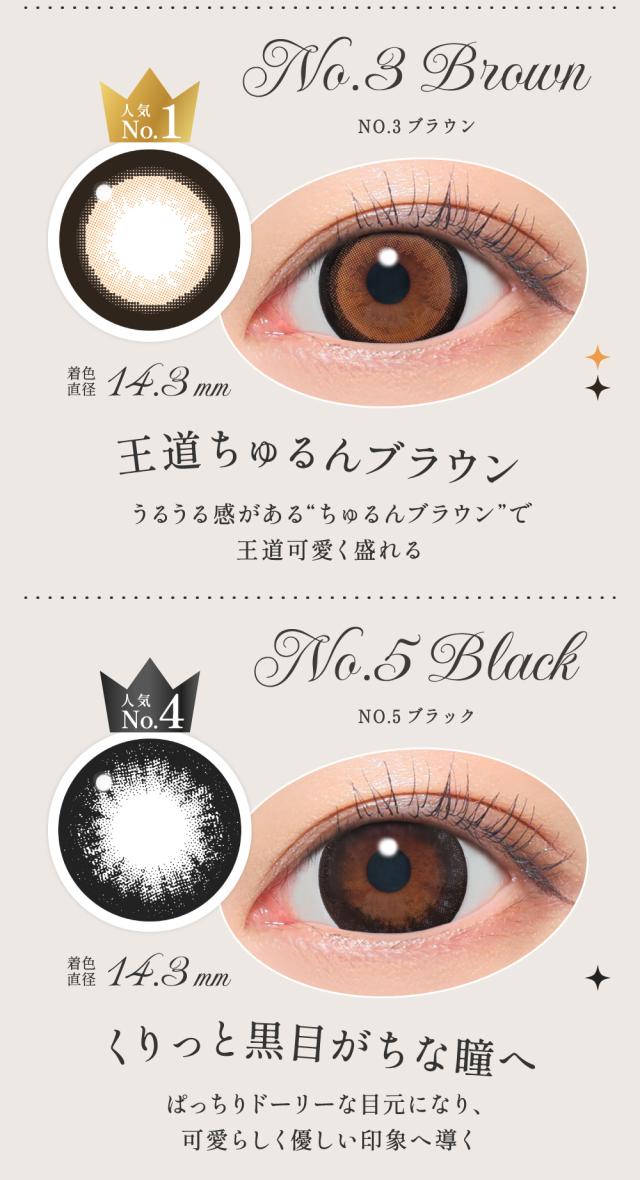 NO.3ブラウン/NO.5ブラック
