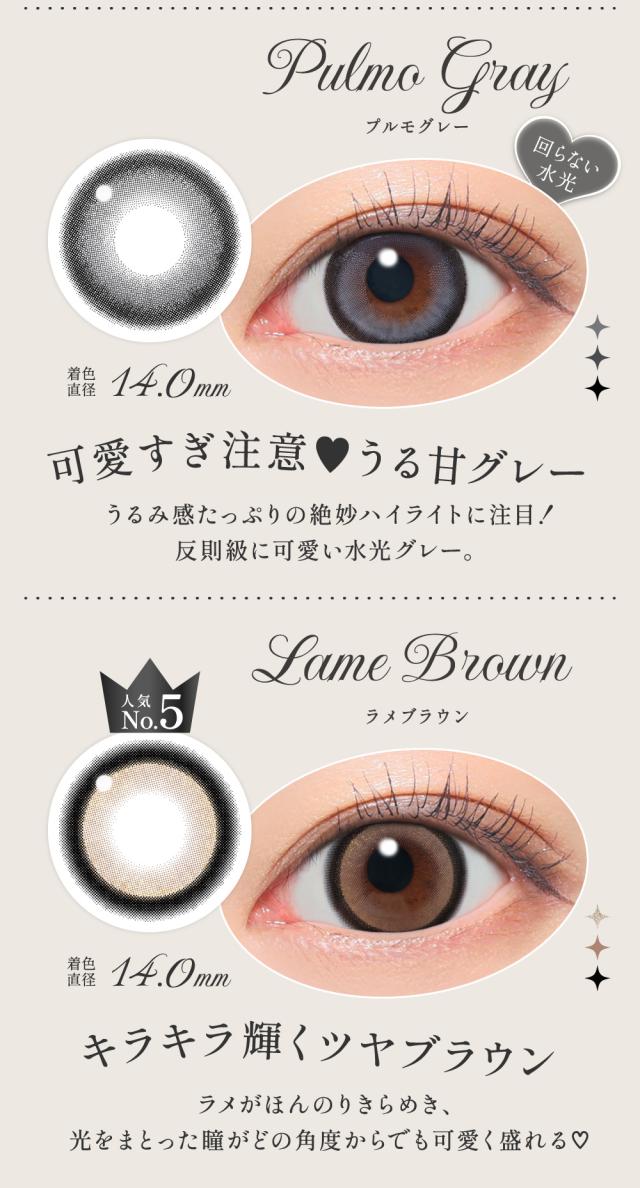 プルモグレー/ラメブラウン