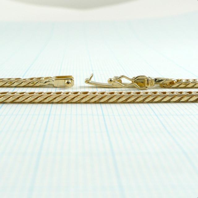 18金 喜平 ネックレス 33g 55cm 8面 トリプル 造幣局検定付 幅4.6mm