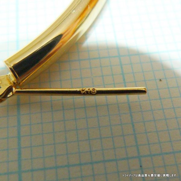 18金 18k フープピアス 大きめ 幅3mm 外径50mm イエローゴールド 18金 18k フープピアス 大きめ 幅3mm 外径50mm イエローゴールド