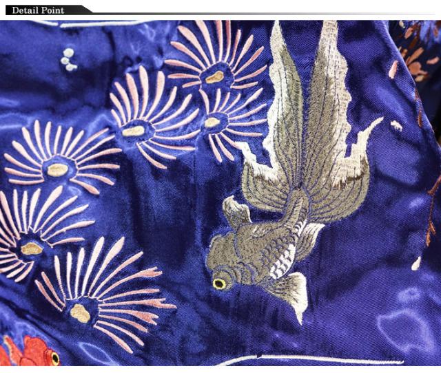 Japanesque ジャパネスク 出目金 リバーシブル 和柄 スカジャン メンズ